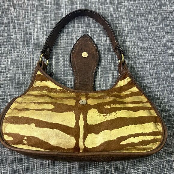 Double J Saddlery Zebra Print Shoulder/Handbag - Picture 9 of 16